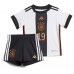 Baby Fußballbekleidung Deutschland Leroy Sane #19 Heimtrikot WM 2022 Kurzarm (+ kurze hosen)